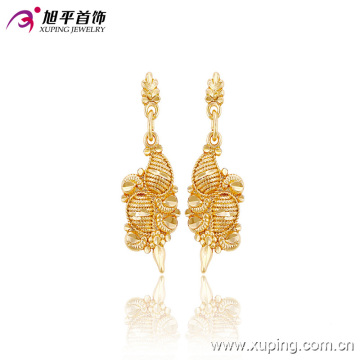 90924 Environmental copper dubai golden earrings special shape women drop earrings